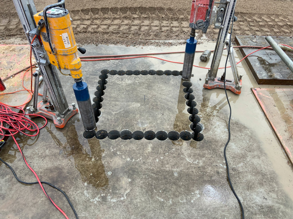 Core Drilling and Filling