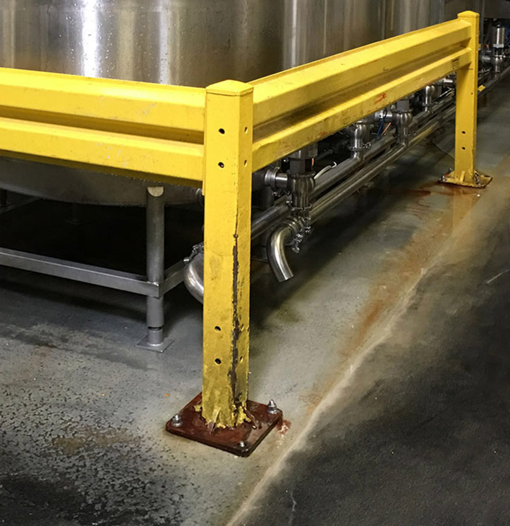 Bollard Removal in a Warehouse Bollard Removal in a Warehouse